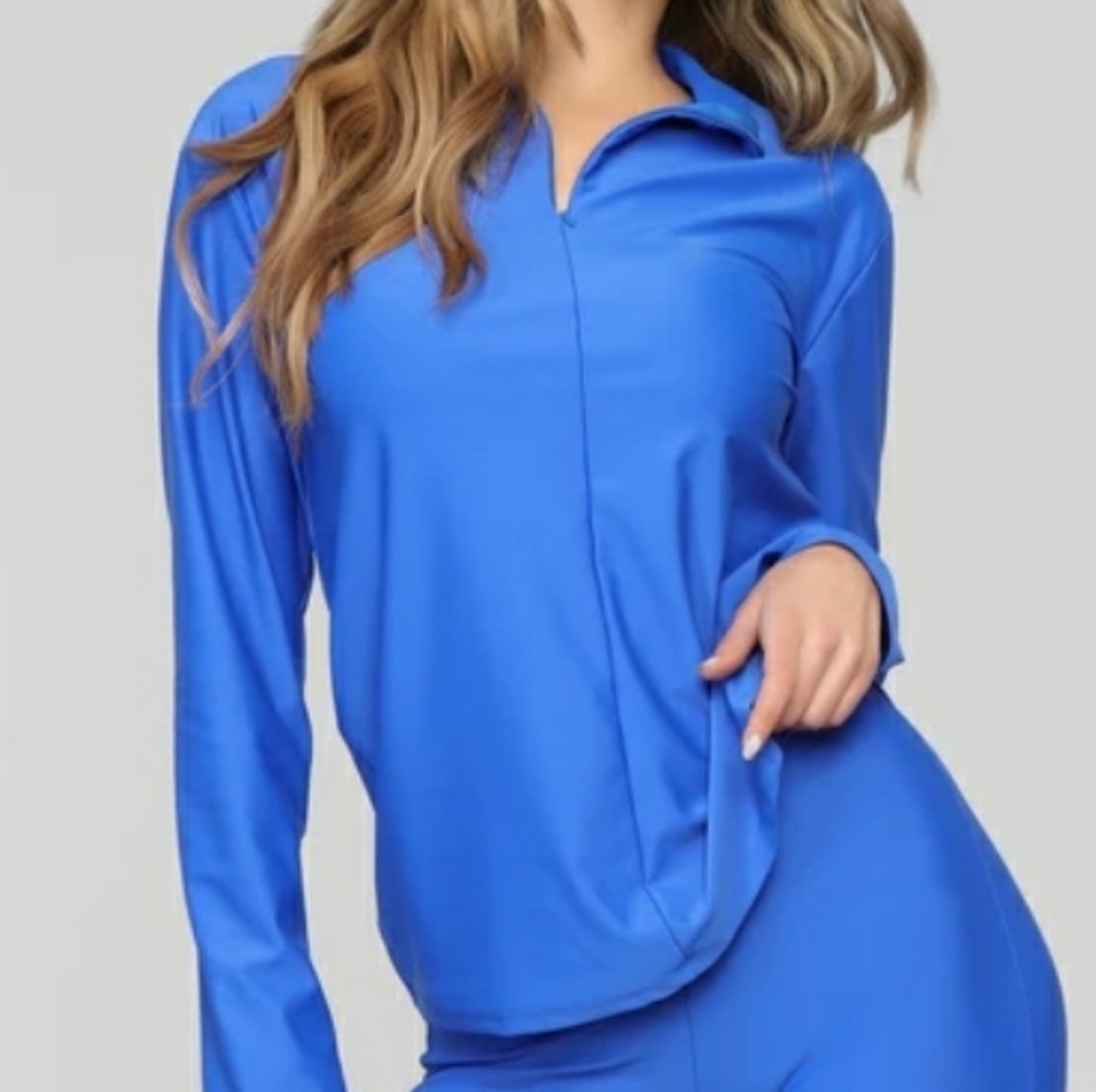 Royal Blue Zippered Set